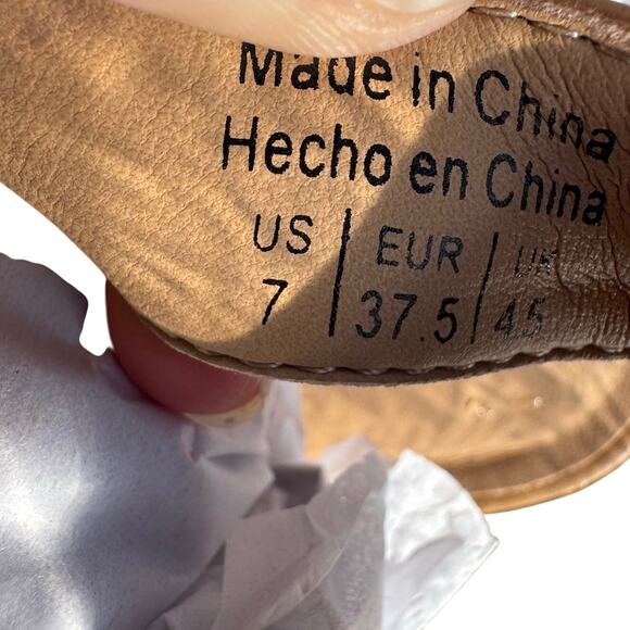 Market & Spruce Espadrille Wedge Sandals in Tan NEW Size 7 - Picture 10 of 10